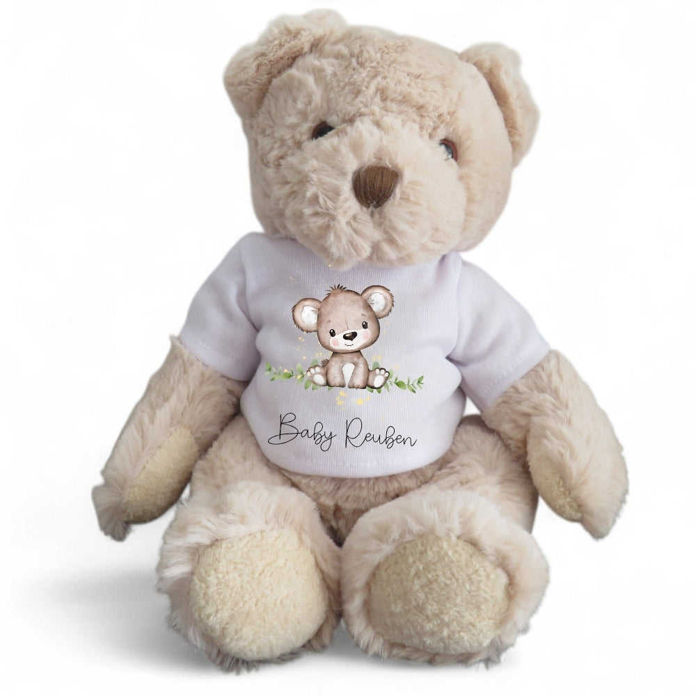 Gepersonaliseerde Beer Baby Cadeaubox - Romper & Knuffel