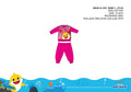 Baby Shark Pyjama - Jersey Katoen - Roze