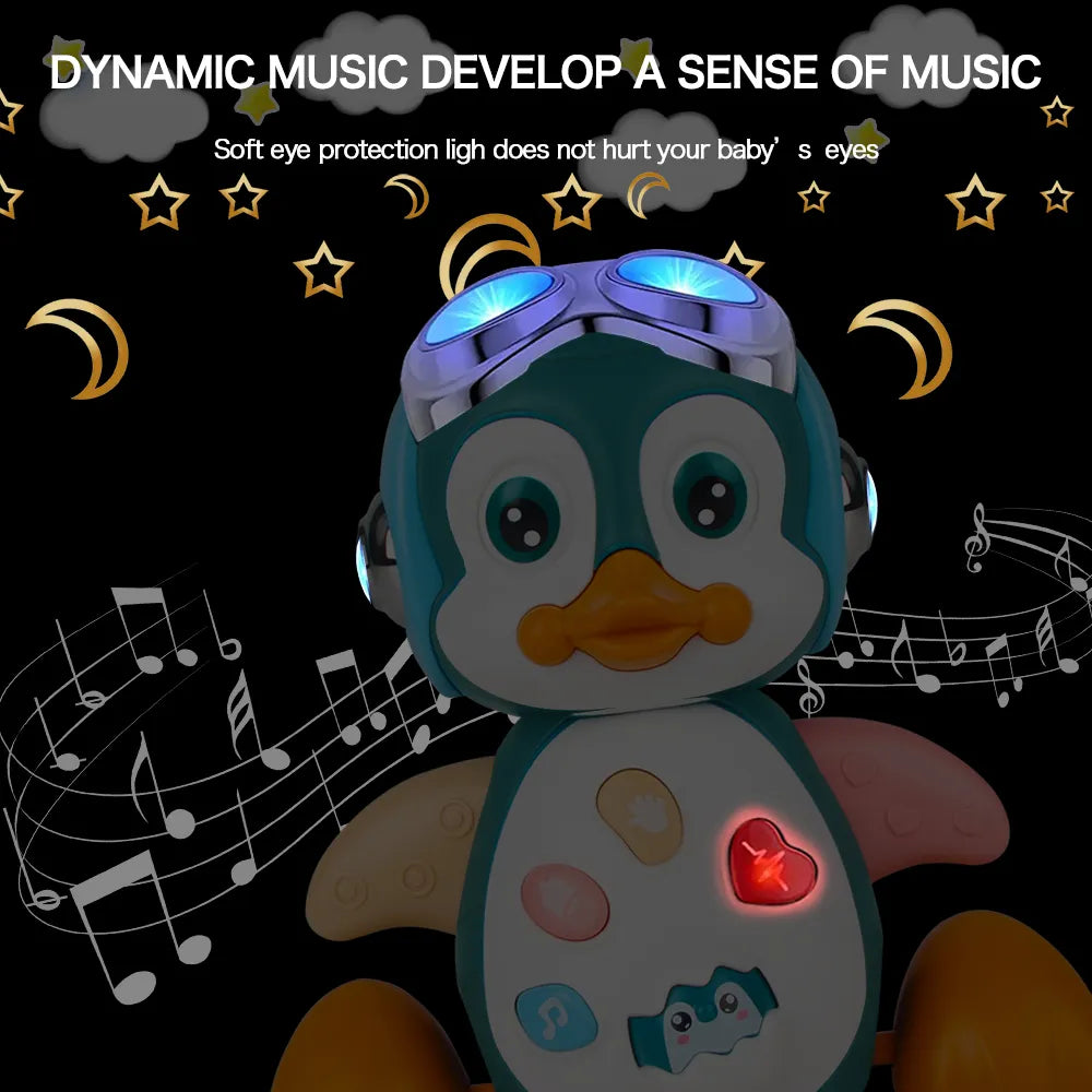 Kruipend Baby Speelgoed Muzikale Pinguïn