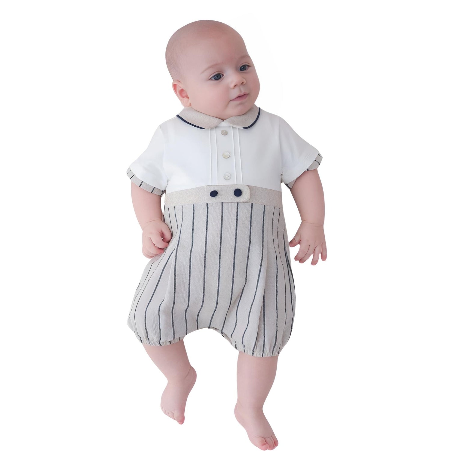 Baby Jongens Overall - Gestreept & Stijlvol
